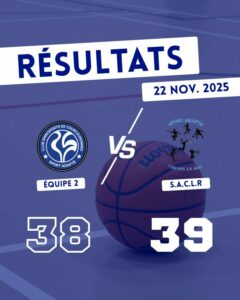 ACTUS - résultats sport adapté match de basket Club Omnisports Courcouronnes COC