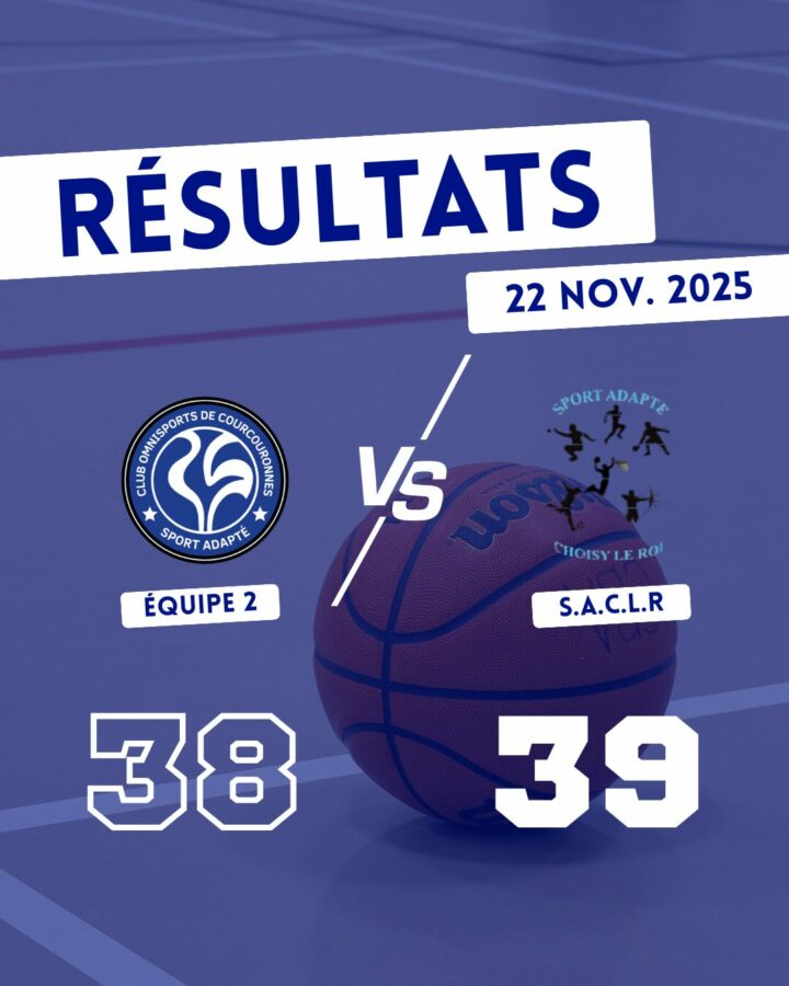 ACTUS - résultats sport adapté match de basket Club Omnisports Courcouronnes COC